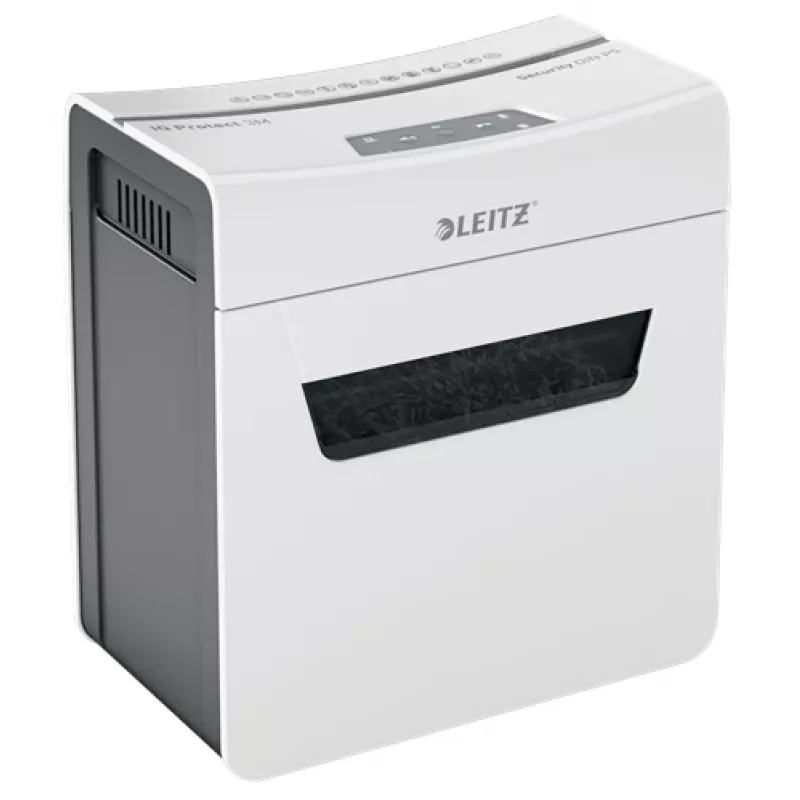 Leitz IQ Protect Premium Paper Shredder 3M P5, Micro-cut shredding, 2 x 15 mm, 10 L, 125 sheets, 55 dB, Touch