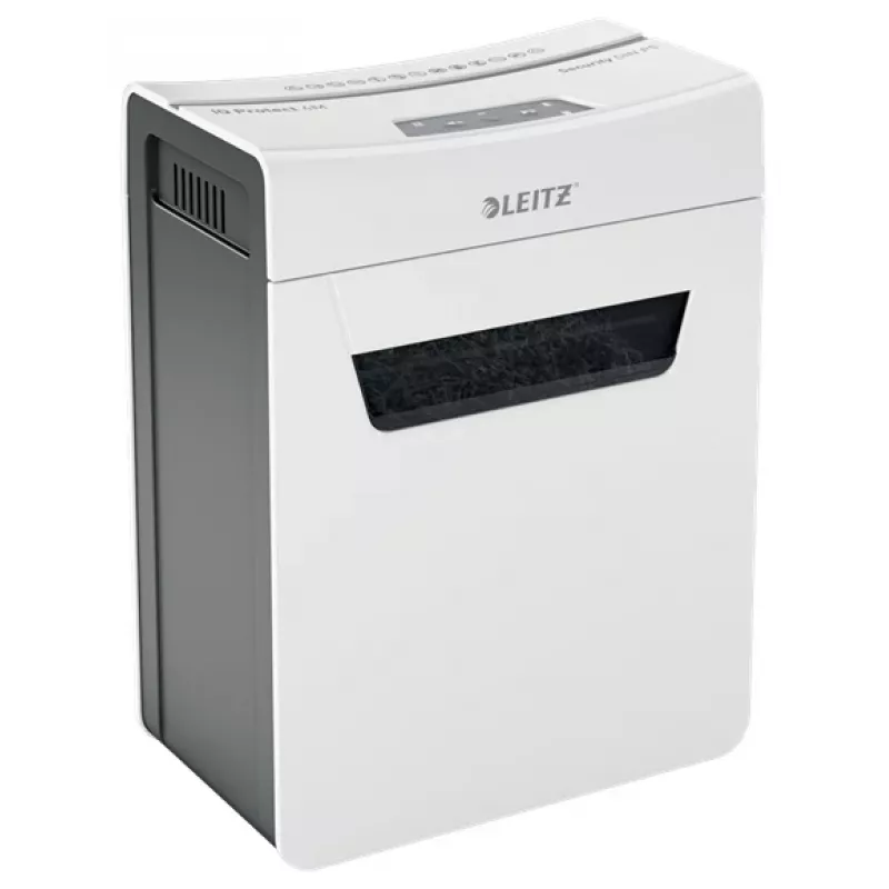 Leitz IQ Protect Premium Paper Shredder 4M P5, Micro-cut shredding, 2 x 15 mm, 14 L, 150 sheets, 55 dB, Touch