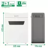 Leitz IQ Protect Premium Paper Shredder 4M P5, Micro-cut shredding, 2 x 15 mm, 14 L, 150 sheets, 55 dB, Touch