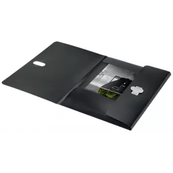 Leitz Recycle 3-Flap Folder, Signature folder, A4, Polypropylene (PP), Black, Matt, 150 sheets