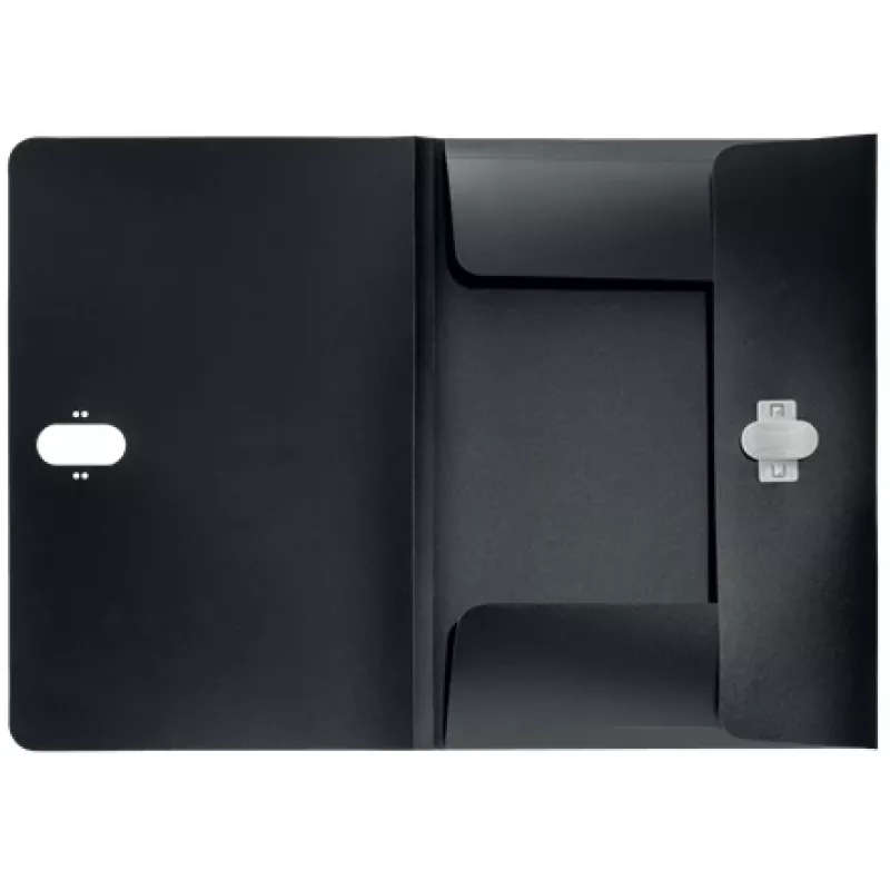 Leitz Recycle 3-Flap Folder, Signature folder, A4, Polypropylene (PP), Black, Matt, 150 sheets