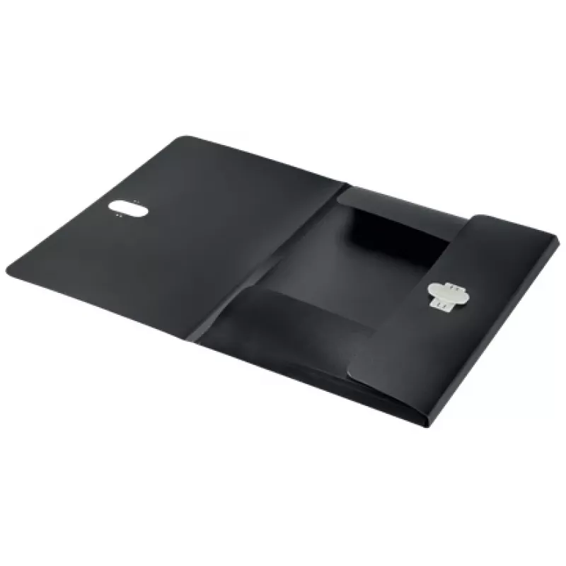 Leitz Recycle 3-Flap Folder, Signature folder, A4, Polypropylene (PP), Black, Matt, 150 sheets