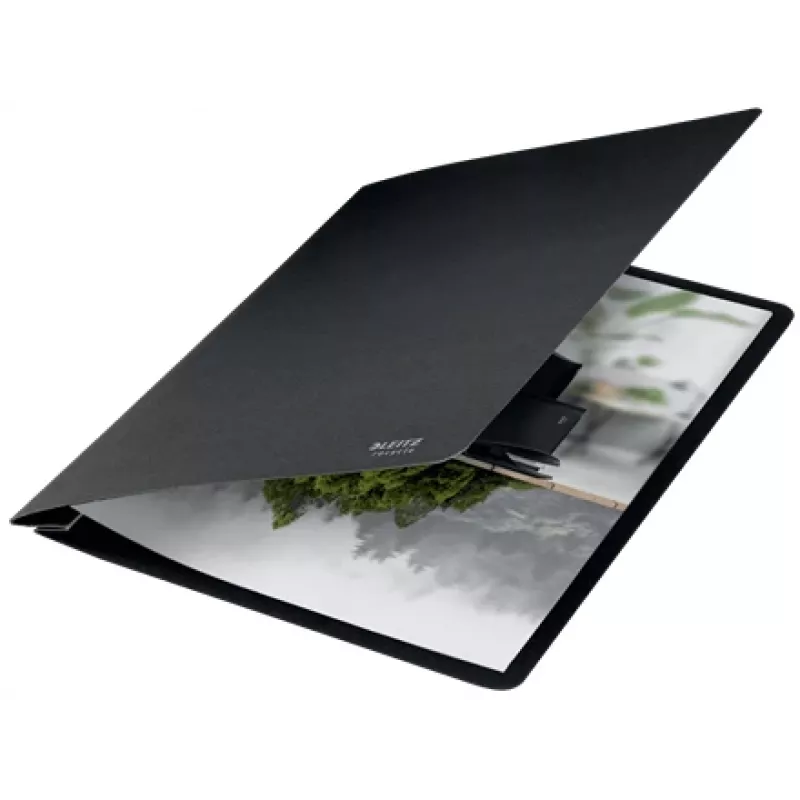 Leitz Recycle Card Flat File, Conventional file folder, A4, Carton, Black, Matt, Portrait