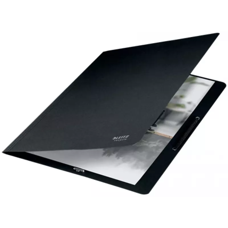 Leitz Recycle Card Folder with elastic bands, Signature folder, A4, Carton, Black, Matt, 250 sheets