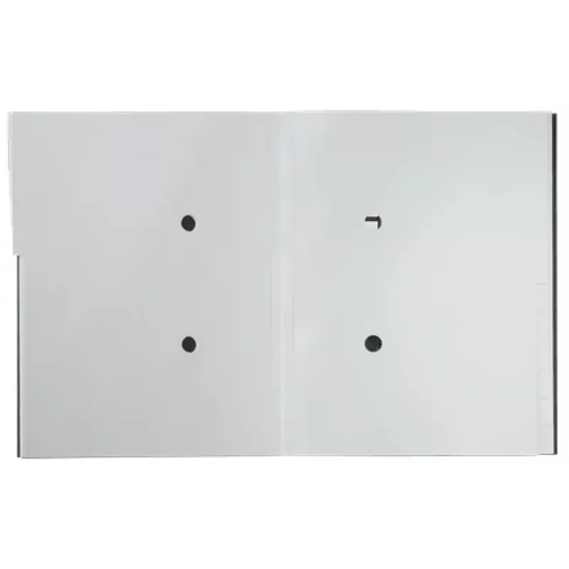 Leitz Recycle Card Divider Book, Signature folder, A4, Carton, Black, Matt, Elastic band