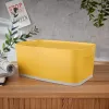 Leitz MyBox Cosy Small with lid, Storage Box, Storage box, Yellow, Rectangular, Plastic, Monochromatic, Yellow