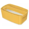 Leitz MyBox Cosy Small with lid, Storage Box, Storage box, Yellow, Rectangular, Plastic, Monochromatic, Yellow