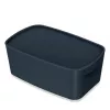 Leitz MyBox Cosy Small with lid, Storage Box, Storage box, Grey, Rectangular, Plastic, Monochromatic, Indoor