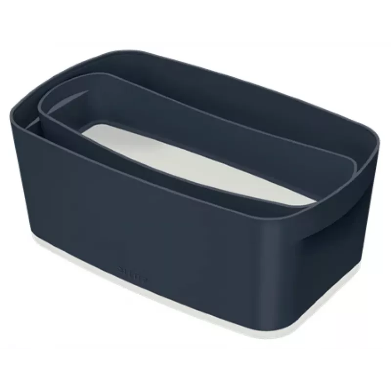 Leitz MyBox Cosy Small with lid, Storage Box, Storage box, Grey, Rectangular, Plastic, Monochromatic, Indoor