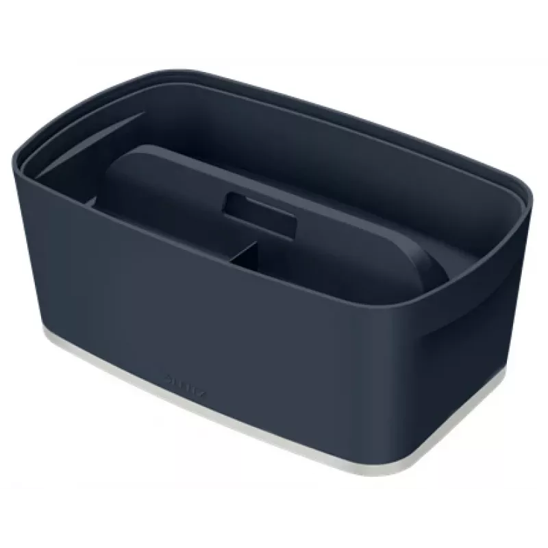 Leitz MyBox Cosy Small with lid, Storage Box, Storage box, Grey, Rectangular, Plastic, Monochromatic, Indoor