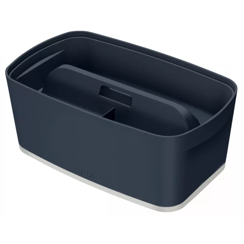 Leitz MyBox Cosy Organiser Tray with handle Small, Storage, Grey, Plastic, 307 mm, 181 mm, 56 mm, 300 g