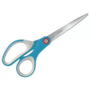 Leitz Cosy Titanium Office Scissors 205 mm, Adult, Straight cut, Single, Blue, Stainless steel, Office scissors