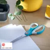 Leitz Cosy Titanium Office Scissors 205 mm, Adult, Straight cut, Single, Blue, Stainless steel, Office scissors