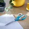 Leitz Cosy Titanium Office Scissors 205 mm, Adult, Straight cut, Single, Blue, Stainless steel, Office scissors