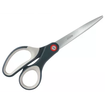 Leitz Cosy Titanium Office Scissors 205 mm, Adult, Straight cut, Single, Grey, Stainless steel, Office scissors