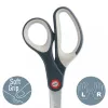 Leitz Cosy Titanium Office Scissors 205 mm, Adult, Straight cut, Single, Grey, Stainless steel, Office scissors