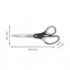 Leitz Cosy Titanium Office Scissors 205 mm, Adult, Straight cut, Single, Grey, Stainless steel, Office scissors