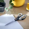 Leitz Cosy Titanium Office Scissors 205 mm, Adult, Straight cut, Single, Grey, Stainless steel, Office scissors