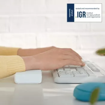 Leitz Ergo Cosy Adjustable Keyboard Wrist Rest, Grey, 71 mm, 22 mm, 437 mm, 790 g, 71 x 22 x 437 mm