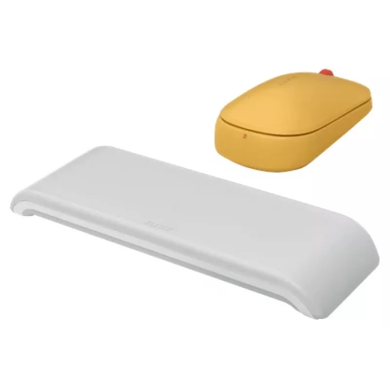 Leitz Cosy Wireless Mouse, Ambidextrous, RF Wireless + Bluetooth, 4000 DPI, Orange