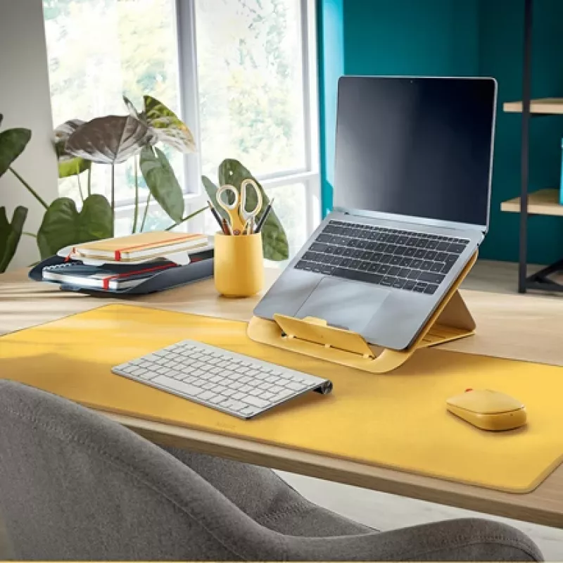 Leitz Cosy Wireless Mouse, Ambidextrous, RF Wireless + Bluetooth, 4000 DPI, Orange