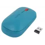 Leitz Cosy Wireless Mouse, Ambidextrous, RF Wireless + Bluetooth, 4000 DPI, Blue