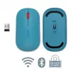 Leitz Cosy Wireless Mouse, Ambidextrous, RF Wireless + Bluetooth, 4000 DPI, Blue