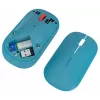 Leitz Cosy Wireless Mouse, Ambidextrous, RF Wireless + Bluetooth, 4000 DPI, Blue
