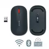 Leitz Cosy Wireless Mouse, Ambidextrous, RF Wireless + Bluetooth, 4000 DPI, Grey