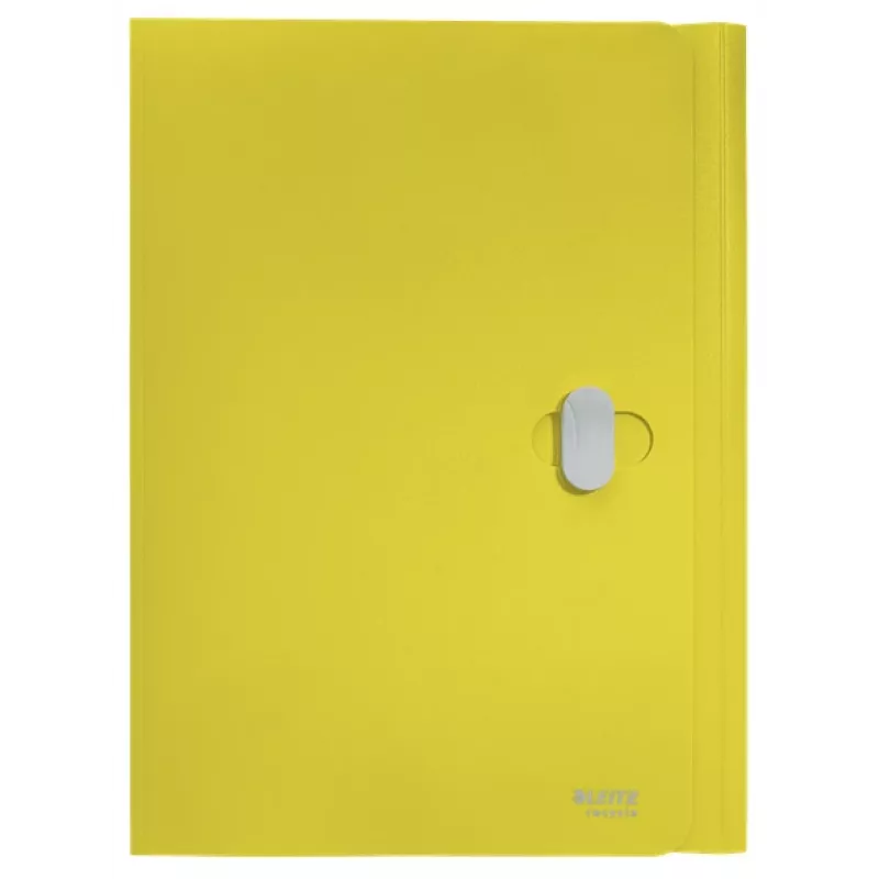 Leitz Recycle 3-Flap Folder, Envelope folder, A4, Polypropylene (PP), Yellow, Landscape, 150 sheets