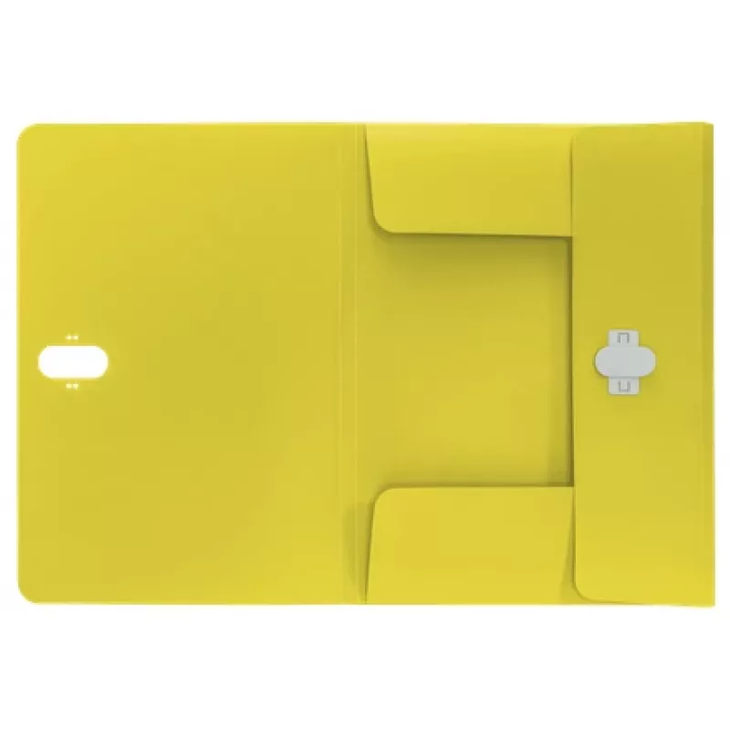 Leitz Recycle 3-Flap Folder, Envelope folder, A4, Polypropylene (PP), Yellow, Landscape, 150 sheets