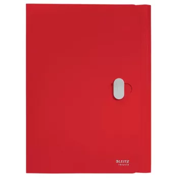 Leitz Recycle 3-Flap Folder, Envelope folder, A4, Polypropylene (PP), Red, Landscape, 150 sheets