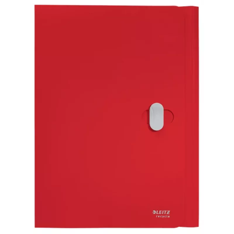 Leitz Recycle 3-Flap Folder, Envelope folder, A4, Polypropylene (PP), Red, Landscape, 150 sheets