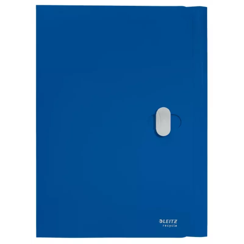 Leitz Recycle 3-Flap Folder, Envelope folder, A4, Polypropylene (PP), Blue, Landscape, 150 sheets