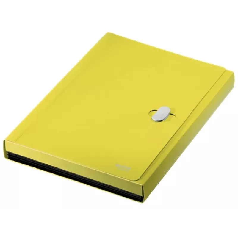 Leitz Recycle Expanding Concertina File, Conventional file folder, A4, Polypropylene (PP), Yellow, Landscape, 250 sheets