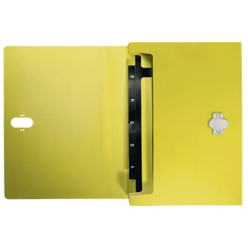 Leitz Recycle Expanding Concertina File, Conventional file folder, A4, Polypropylene (PP), Yellow, Landscape, 250 sheets