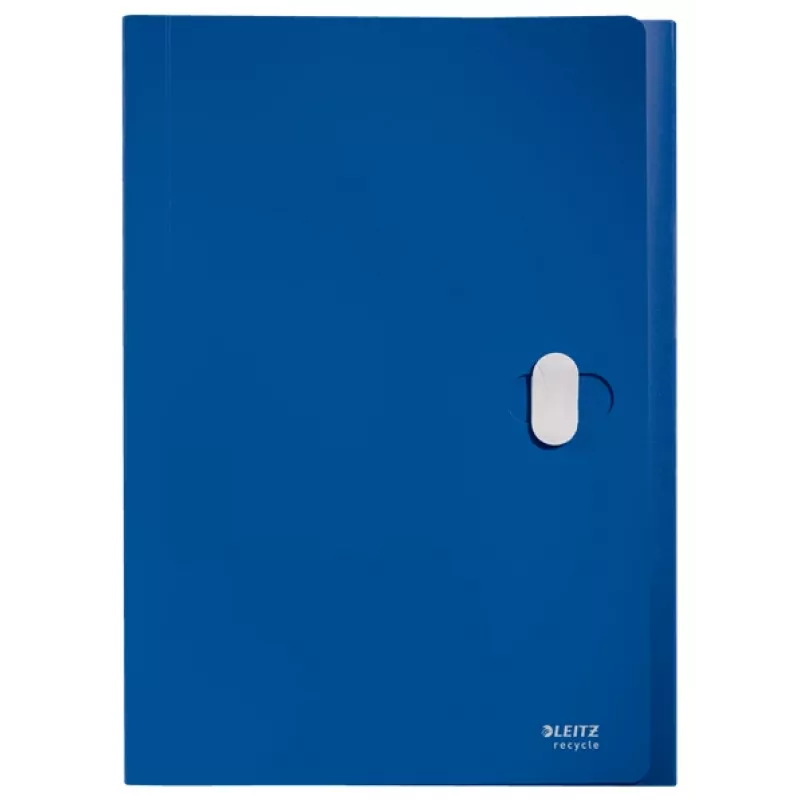 Leitz Recycle Expanding Concertina File, Conventional file folder, A4, Polypropylene (PP), Blue, Landscape, 250 sheets