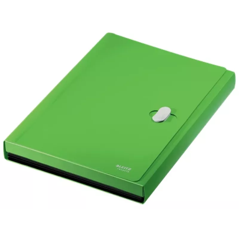 Leitz Recycle Expanding Concertina File, Conventional file folder, A4, Polypropylene (PP), Green, Landscape, 250 sheets