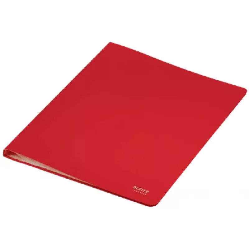 Leitz Recycle Display Book, Red, Polypropylene (PP), 20 pockets, 40 sheets, Landscape/Portrait, A4