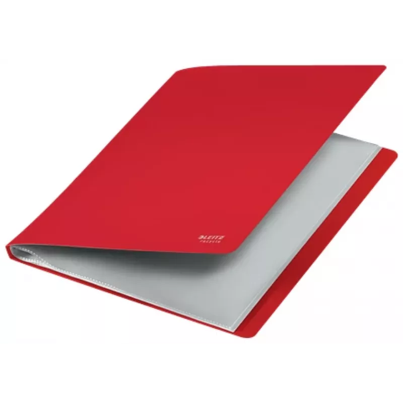 Leitz Recycle Display Book, Red, Polypropylene (PP), 20 pockets, 40 sheets, Landscape/Portrait, A4