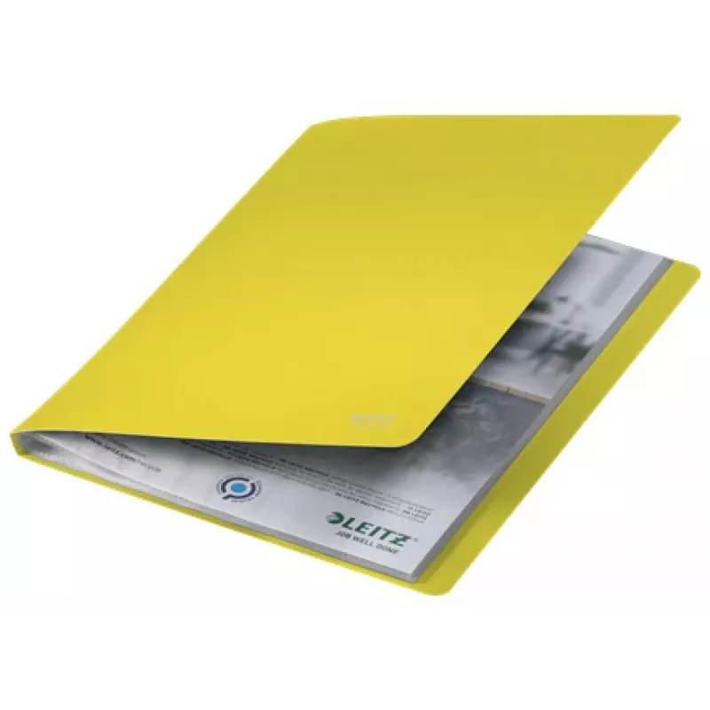 Leitz Recycle Display Book, Yellow, Polypropylene (PP), 40 pockets, 80 sheets, Landscape/Portrait, A4