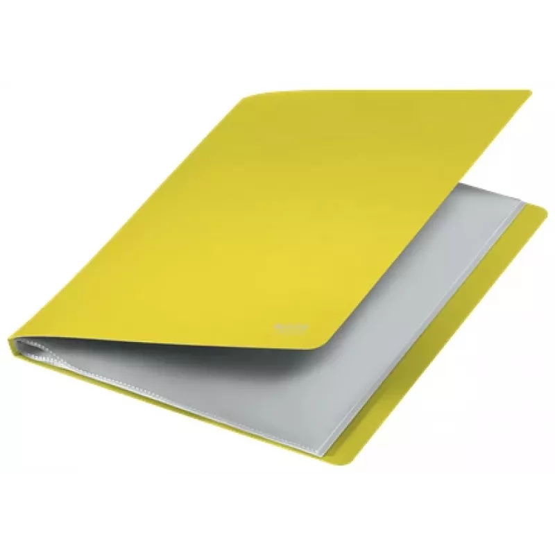 Leitz Recycle Display Book, Yellow, Polypropylene (PP), 40 pockets, 80 sheets, Landscape/Portrait, A4