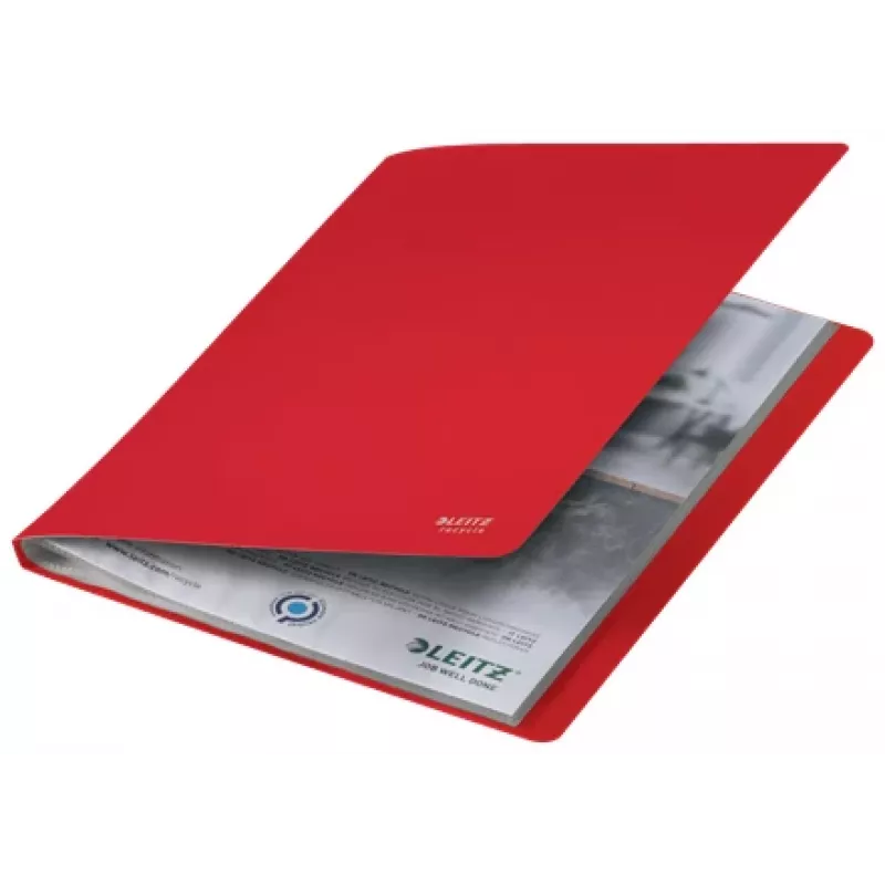 Leitz Recycle Display Book, Red, Polypropylene (PP), 40 pockets, 80 sheets, Landscape/Portrait, A4