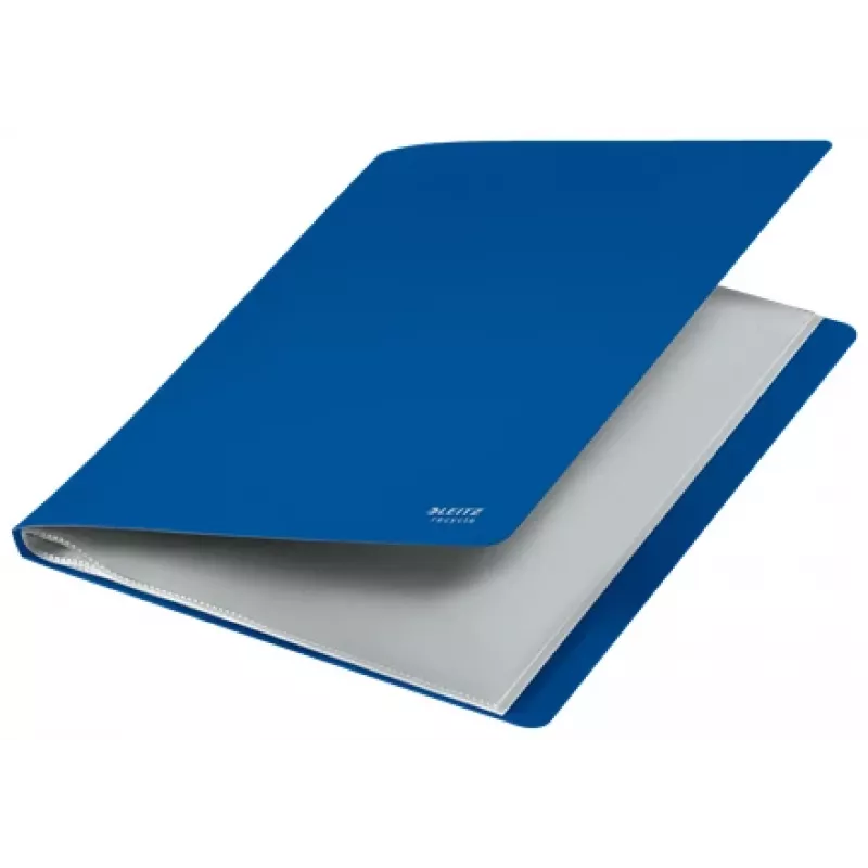 Leitz Recycle Display Book, Blue, Polypropylene (PP), 40 pockets, 80 sheets, Landscape/Portrait, A4