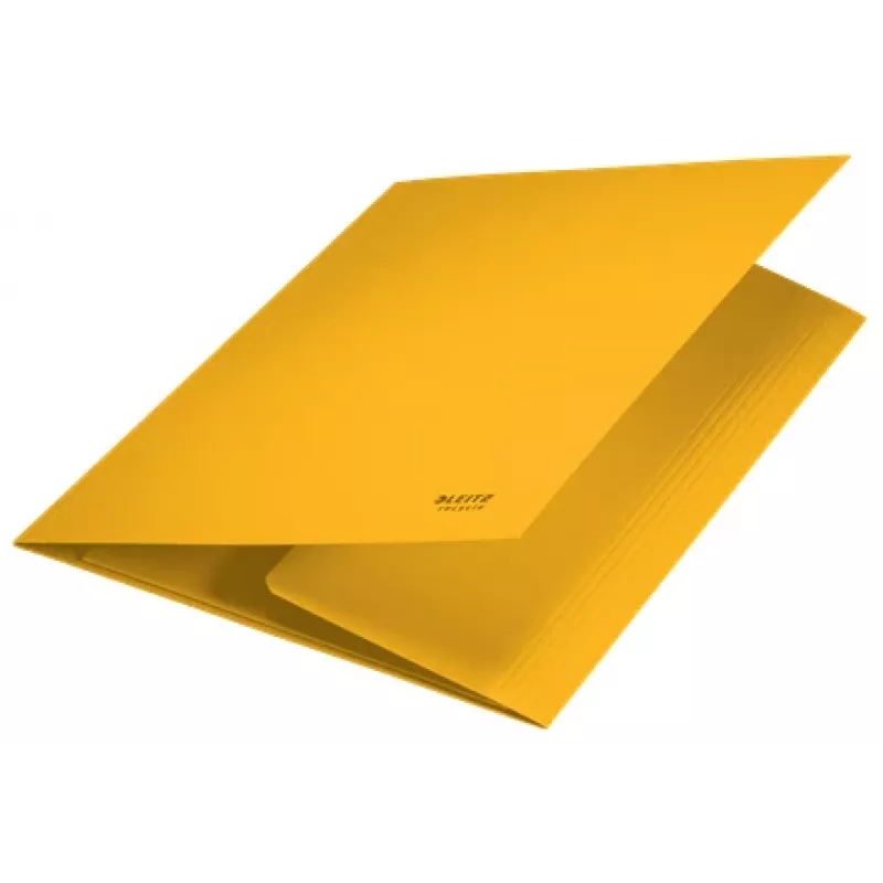 Leitz Recycle Card 3-Flap Folder, Conventional file folder, A4, Carton, Yellow, Landscape/Portrait, 250 sheets