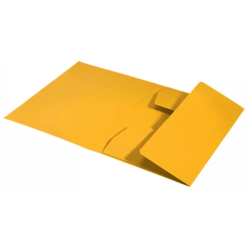 Leitz Recycle Card 3-Flap Folder, Conventional file folder, A4, Carton, Yellow, Landscape/Portrait, 250 sheets