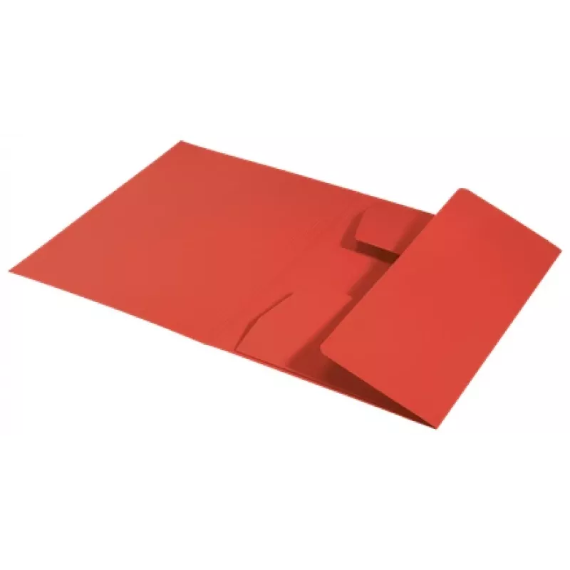 Leitz Recycle Card 3-Flap Folder, Conventional file folder, A4, Carton, Red, 250 sheets, 80 g/m²