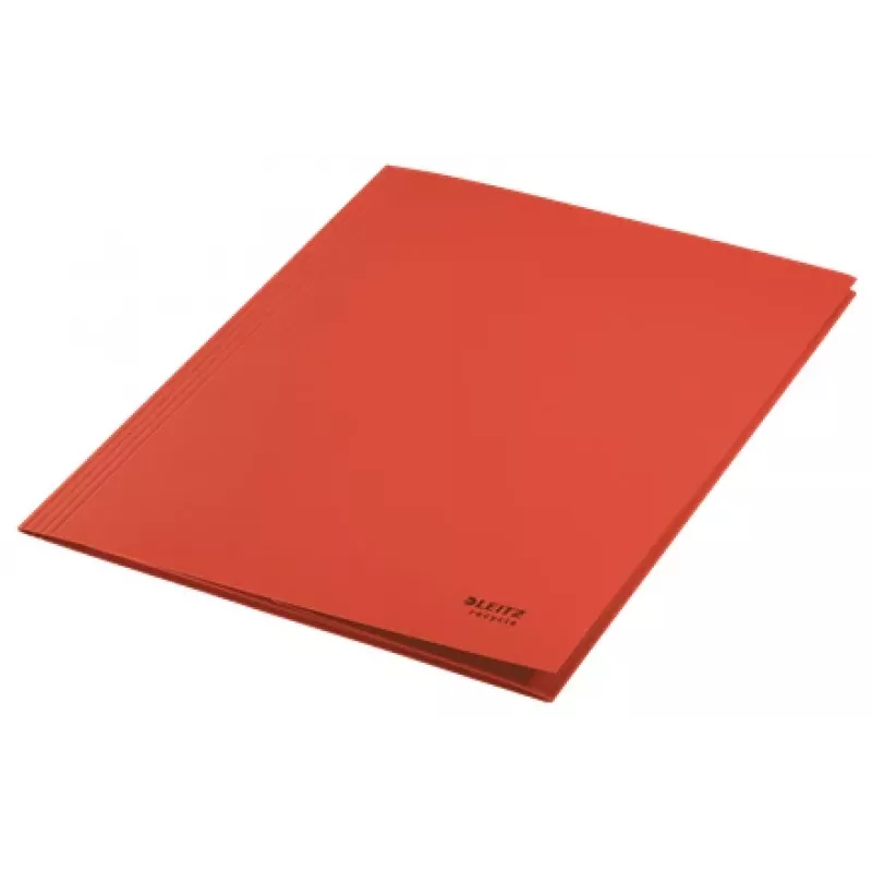 Leitz Recycle Card 3-Flap Folder, Conventional file folder, A4, Carton, Red, 250 sheets, 80 g/m²