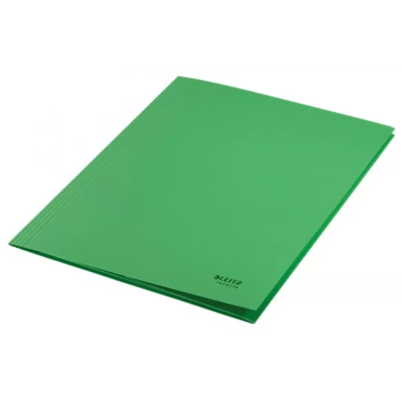 Leitz Recycle Card 3-Flap Folder, Conventional file folder, A4, Carton, Green, Landscape/Portrait, 250 sheets