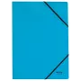 Leitz Recycle Card Folder with elastic bands, Conventional file folder, A4, Carton, Blue, Landscape/Portrait, 250 sheets